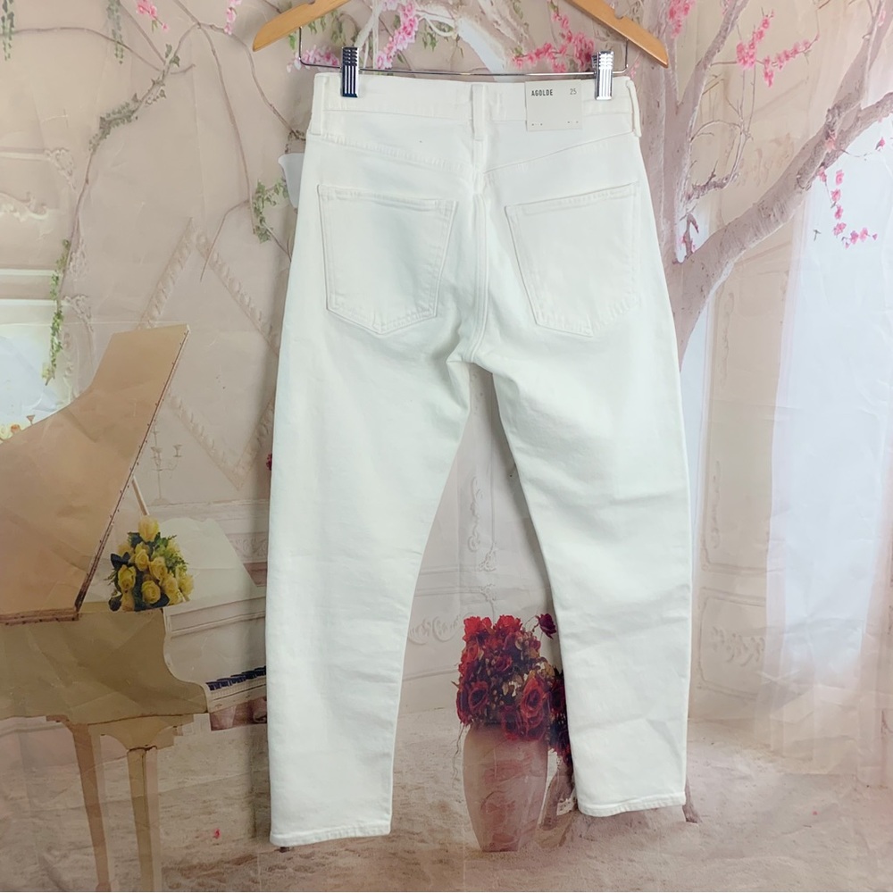NEW AGOLDE Toni Med Rise Straight Jeans in Radiate - Picture 5 of 11